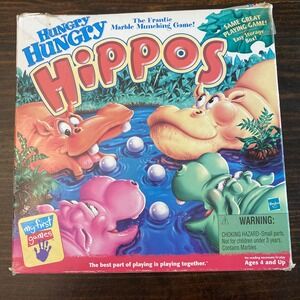 VINTAGE Hungry Hungry Hippos Game COMPLETE Milton Bradley 2000 90s Kids
